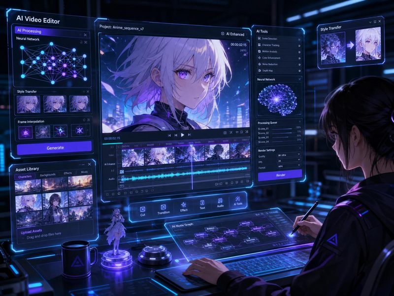 抖音风-AI动漫剪辑工具演示